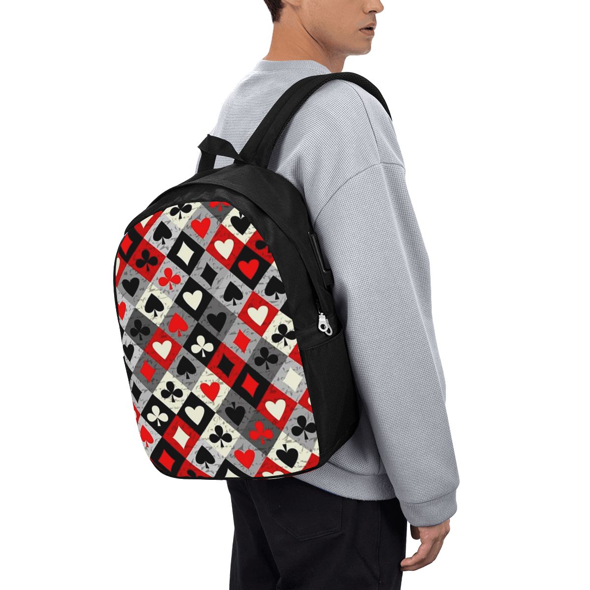 Backpacks - Playing Cards Poker Print Backpack Travel