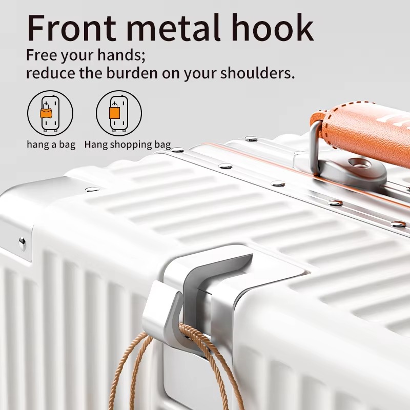 18inch Carry-on Suitcase with  - Aluminum Frame Carry On Luggage ulasan dan harga