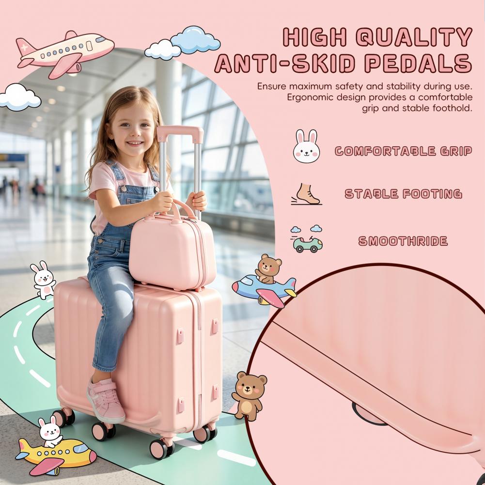 20 Inch Kids Ride-On Luggage F - Kids Ride On Suitcase Scooter ulasan dan harga