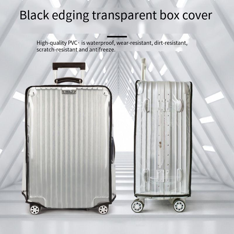 Suitcase protective cover, tra - Luggage Protective Cover Transparent ulasan dan harga