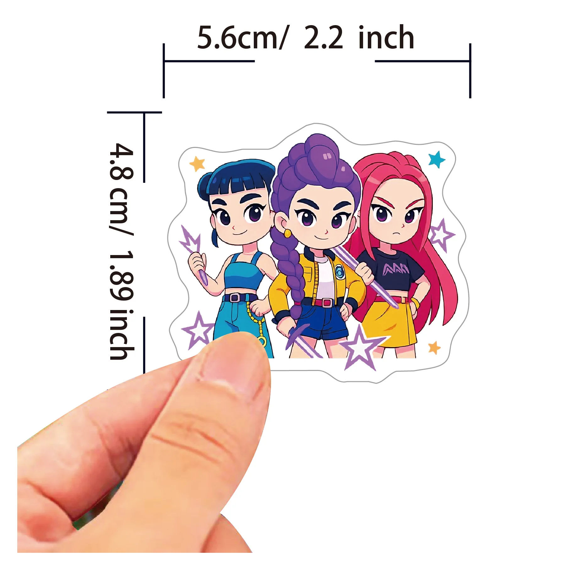 60Pcs Anime Girls Lumi Mila Zo - Luggage ulasan dan harga