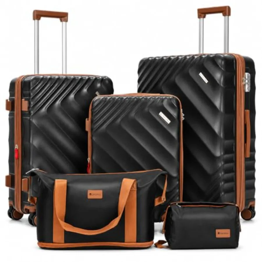 5-Piece Hard Shell Expandable  - Expandable Hard Shell Luggage Set ulasan dan harga