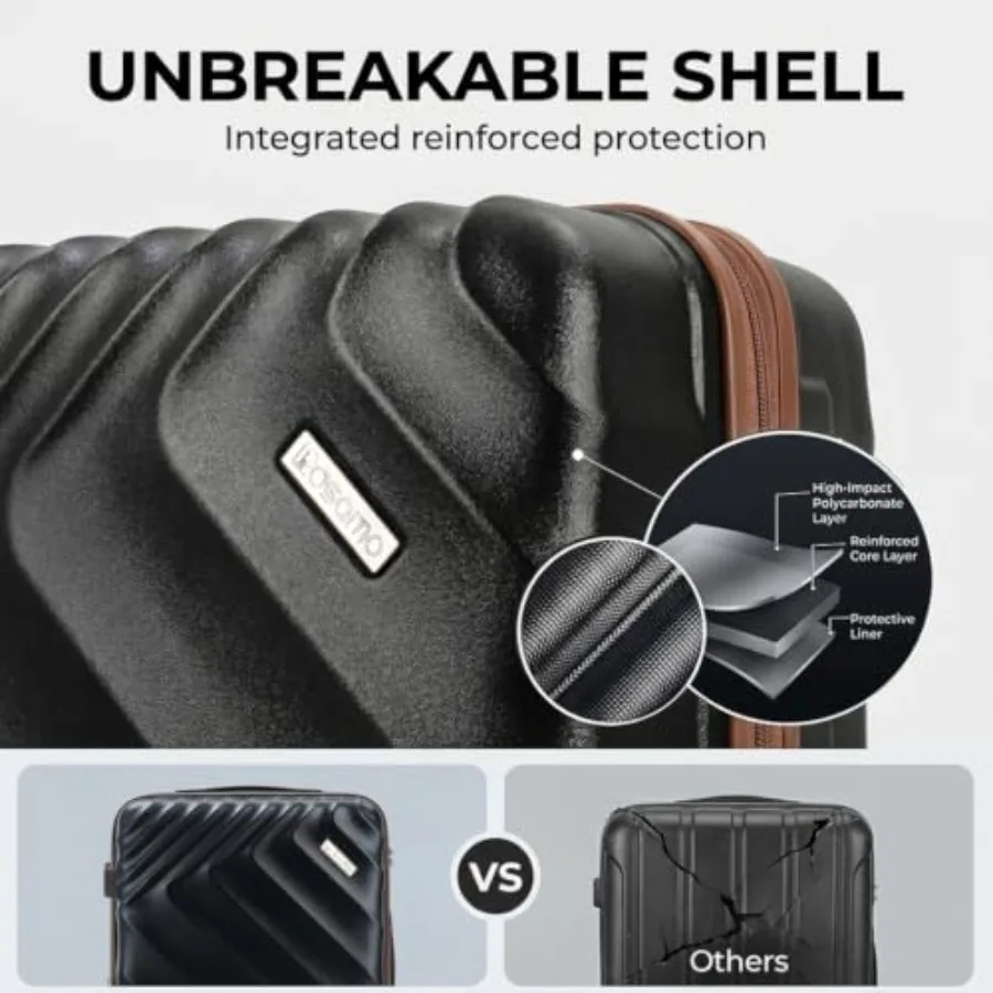 5-Piece Hard Shell Expandable  - Expandable Hard Shell Luggage Set ulasan dan harga