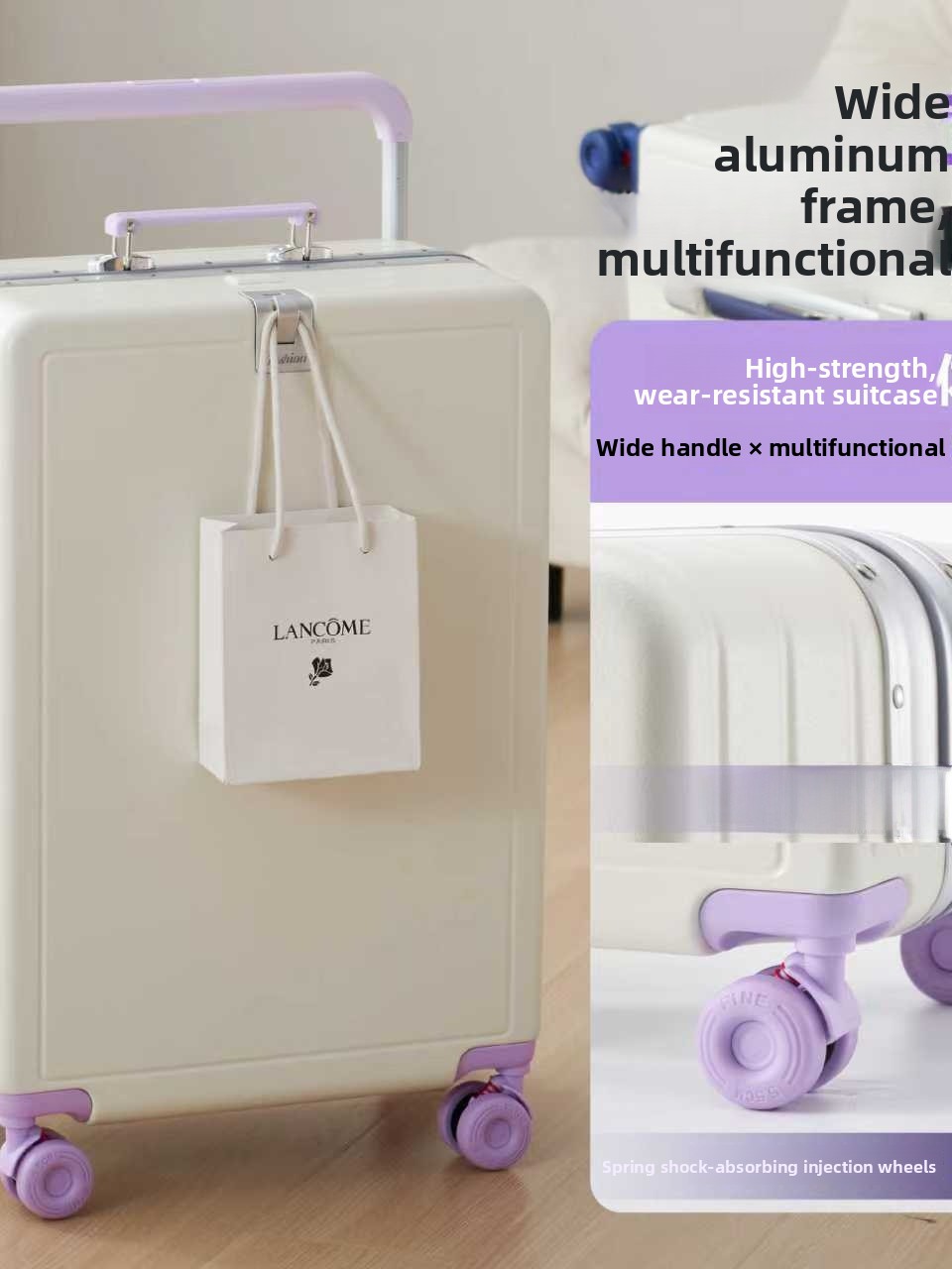 New Large Capacity Aluminum Fr - Aluminum Frame Carry On Luggage ulasan dan harga