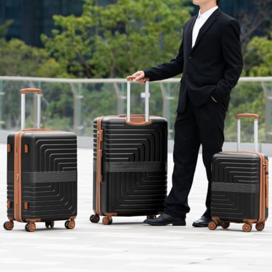 3-Piece Expandable Luggage Set - Expandable Hard Shell Luggage Set ulasan dan harga