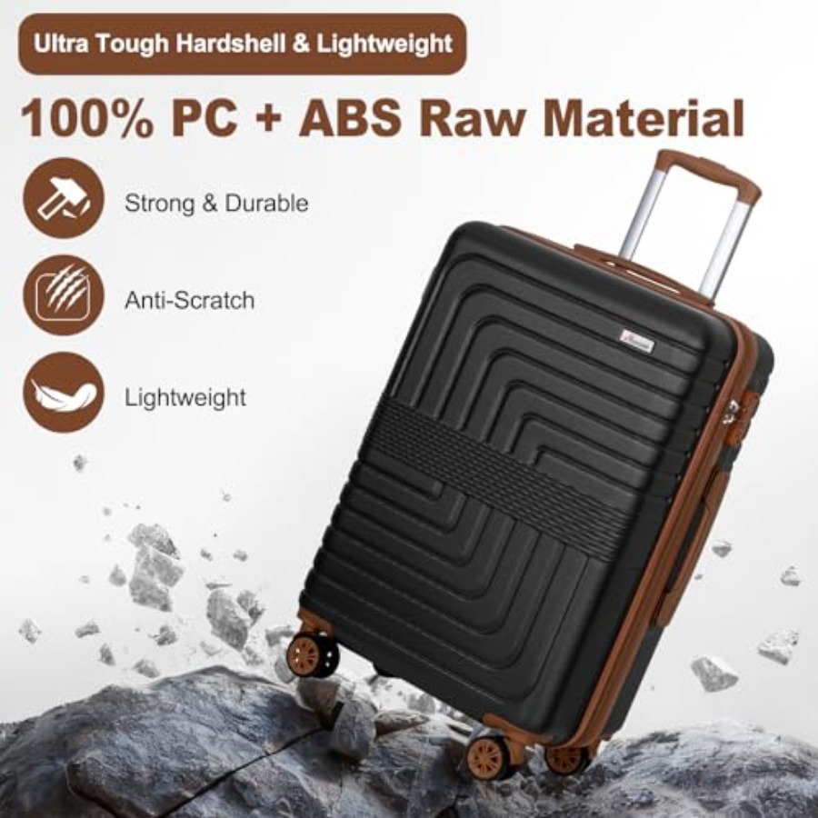 3-Piece Expandable Luggage Set - Expandable Hard Shell Luggage Set ulasan dan harga