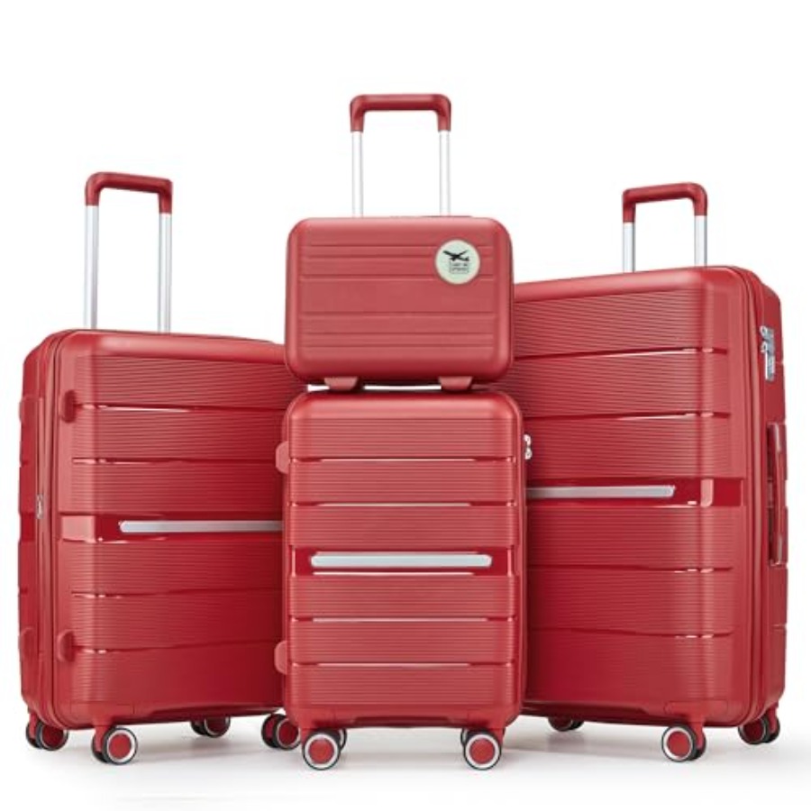 Luggage Sets 4 Pcs Expandable  - Expandable Hard Shell Luggage Set ulasan dan harga