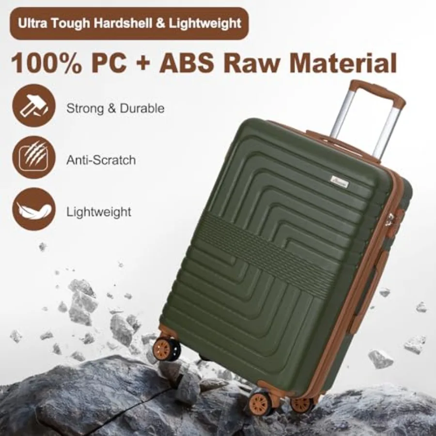 3-Piece Expandable Luggage Set - Expandable Hard Shell Luggage Set ulasan dan harga