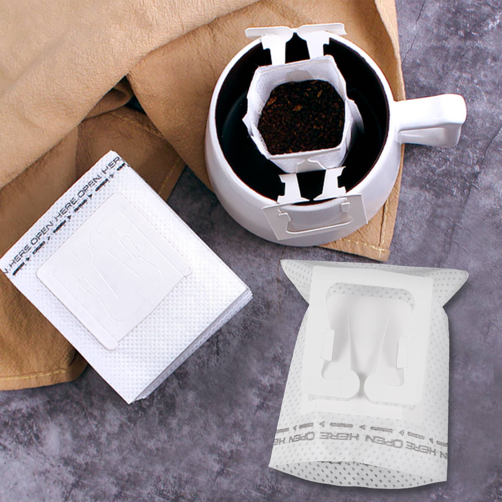 50Pcs / Pack Drip Coffee Filte - Travel Bags ulasan dan harga