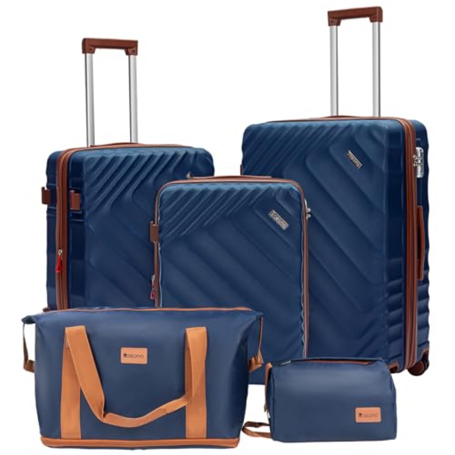 5-Piece Hard Shell Expandable  - Expandable Hard Shell Luggage Set ulasan dan harga