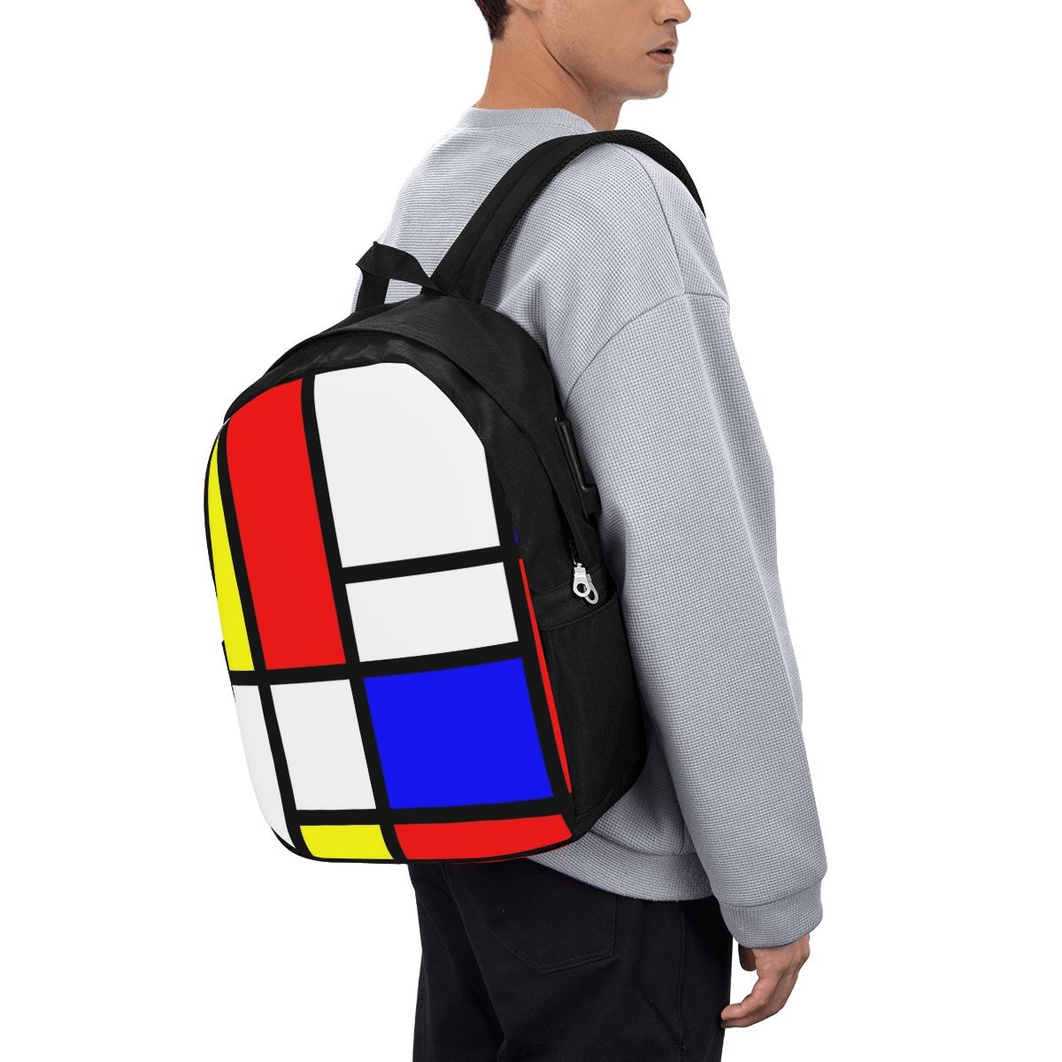 Piet Mondrian Composition  Bac - Backpacks ulasan dan harga