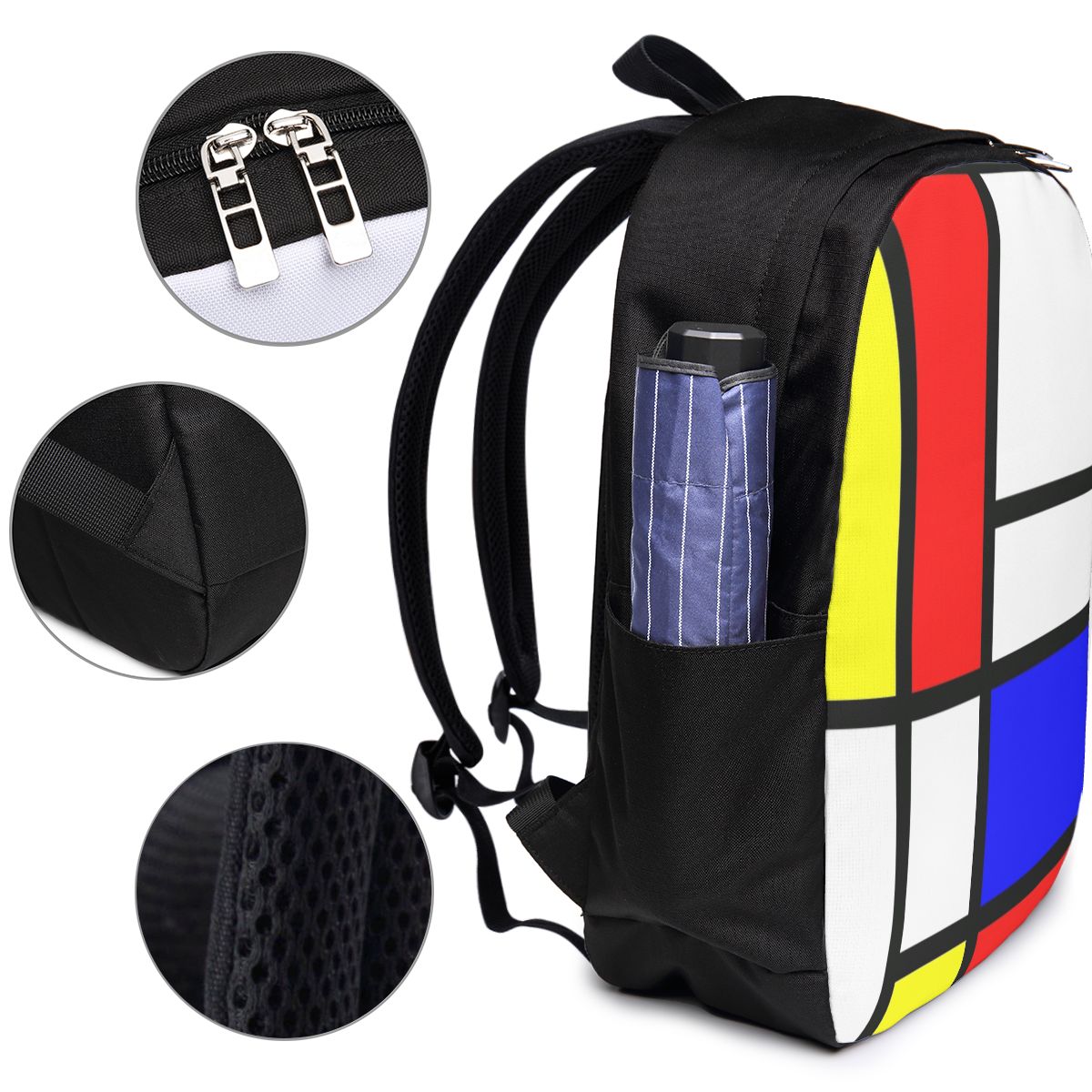 Piet Mondrian Composition  Bac - Backpacks ulasan dan harga