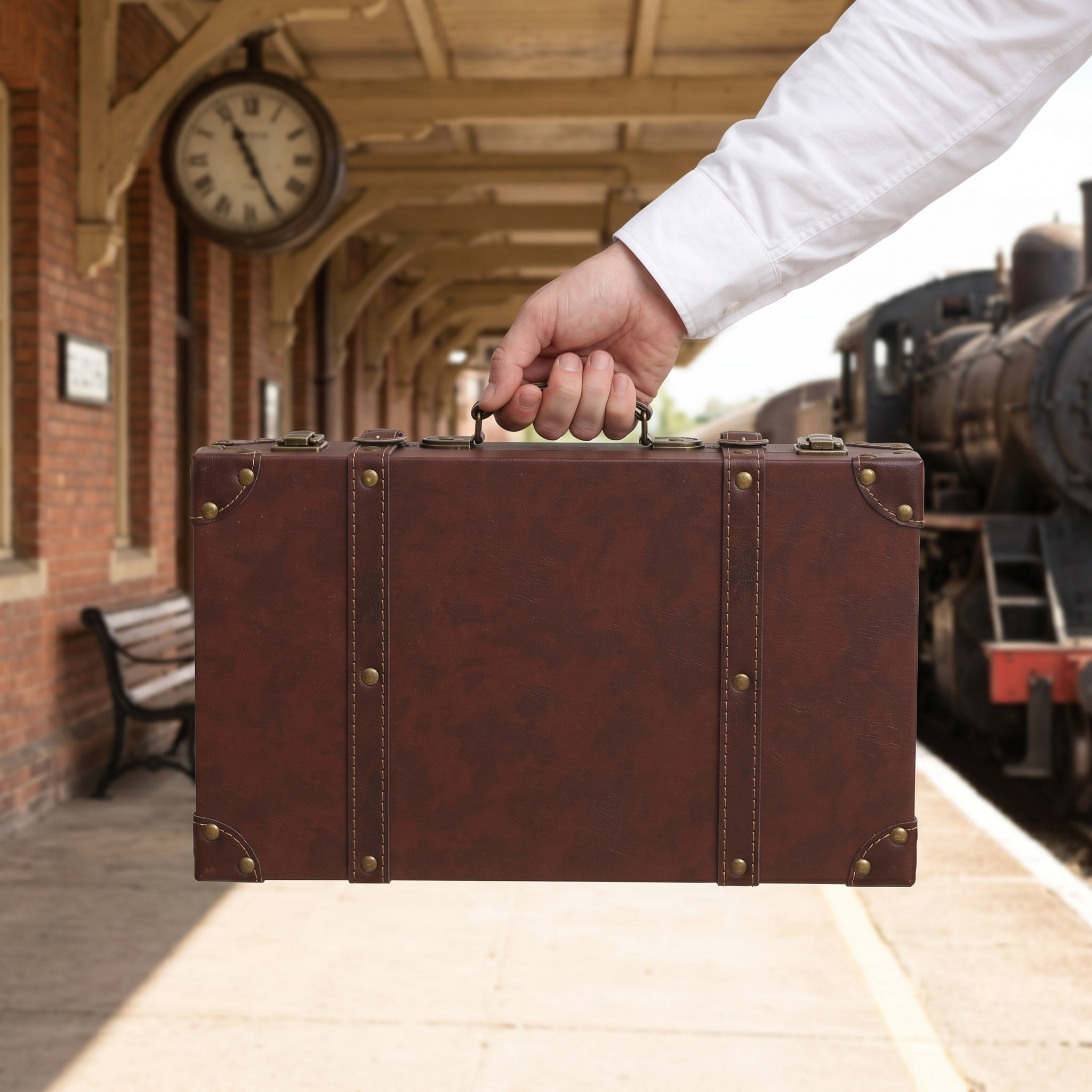 Retro Vintage Suitcase Trunk D - Retro Vintage Trunk Suitcase ulasan dan harga