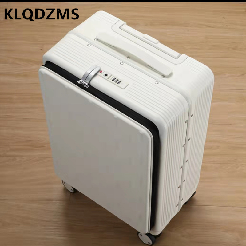 KLQDZMS Travel Luggage Front O - Front Opening Laptop Luggage 24 Inch ulasan dan harga