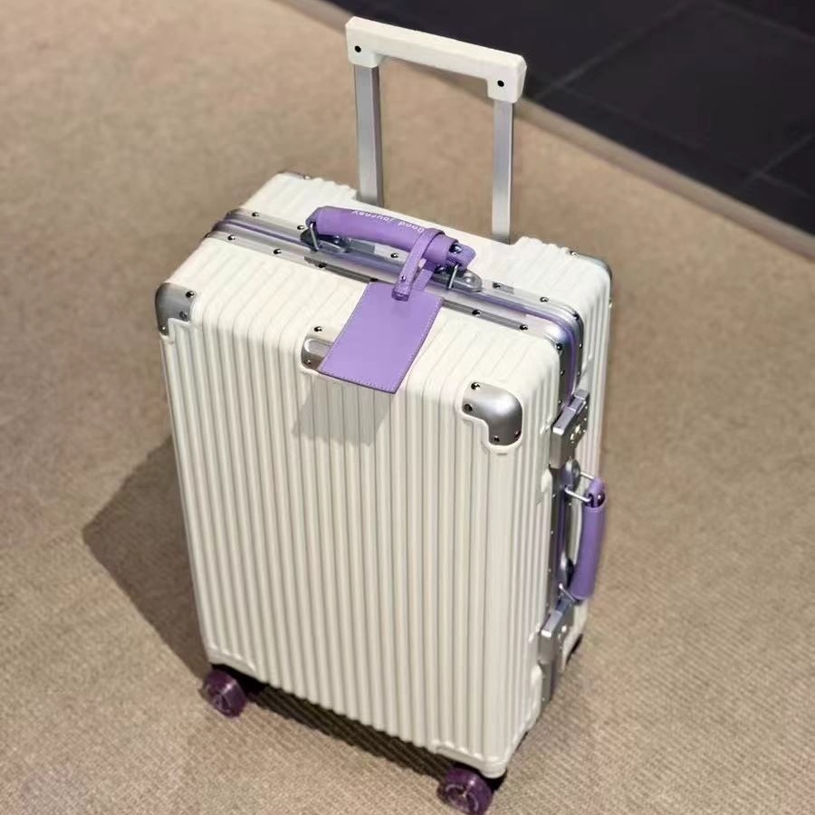 Suitcase Aluminum Frame with C - Aluminum Frame Carry On Luggage ulasan dan harga