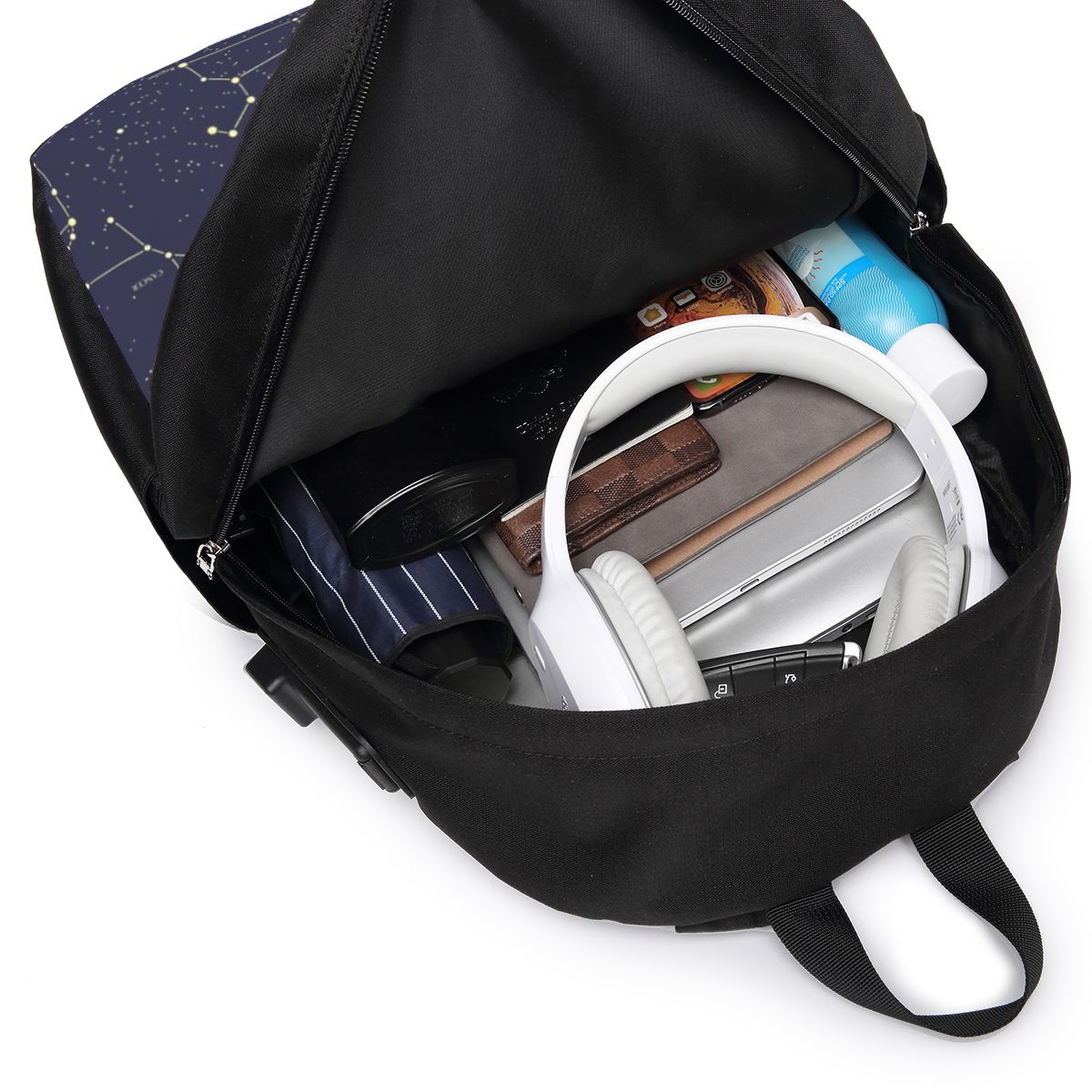 Night Sky Golden Celestial Sta - Backpacks ulasan dan harga