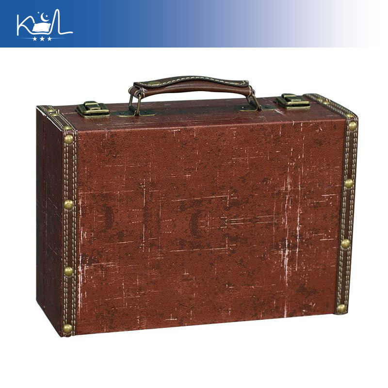Vintage Red Decorative Suitcas - Retro Vintage Trunk Suitcase ulasan dan harga