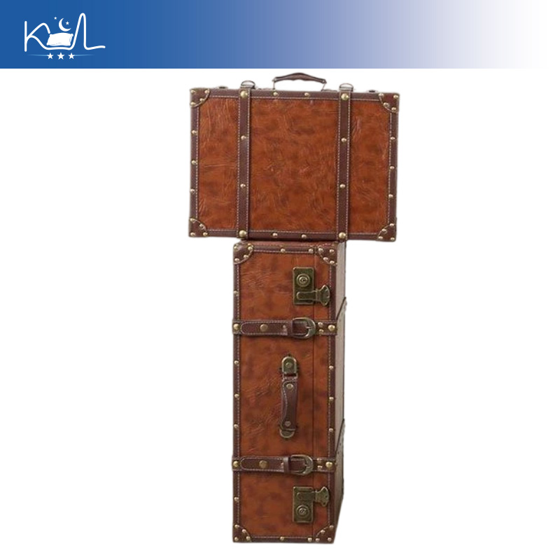 Vintage Brown Decorative Suitc - Retro Vintage Trunk Suitcase ulasan dan harga