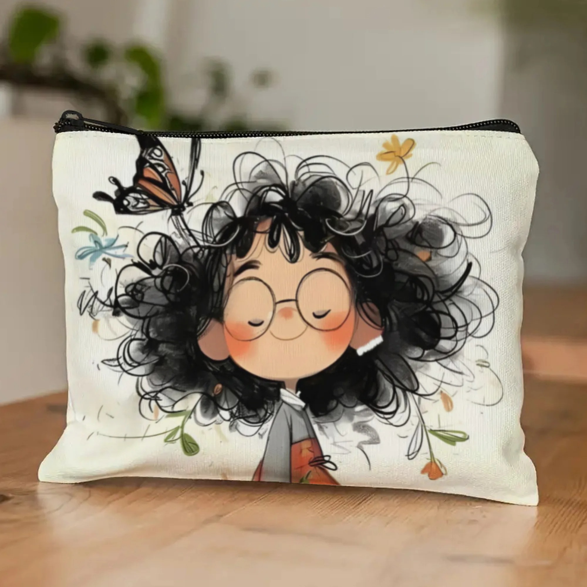 Cartoon Girl Makeup Bag Zipper - Wallets ulasan dan harga