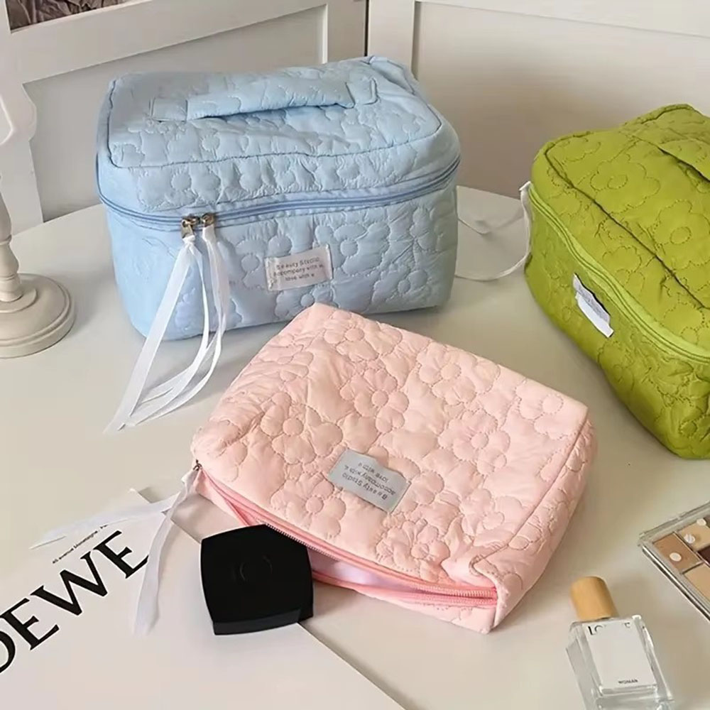 New Flower Pattern Women Makeu - Cosmetic Bags ulasan dan harga