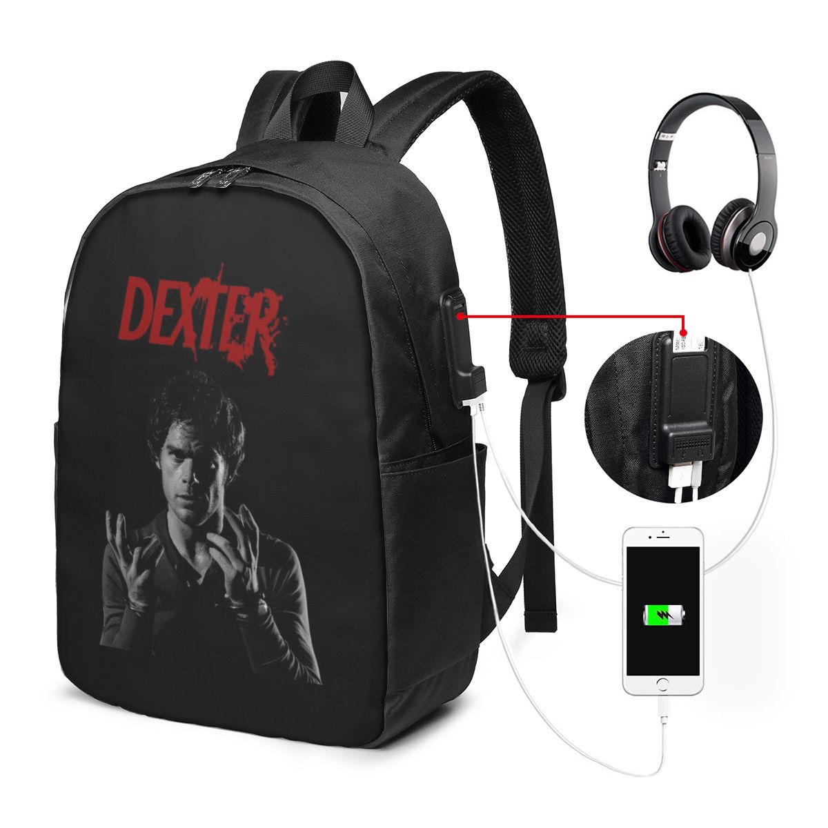 Movie Dexter Morgan Backpack T - Backpacks ulasan dan harga