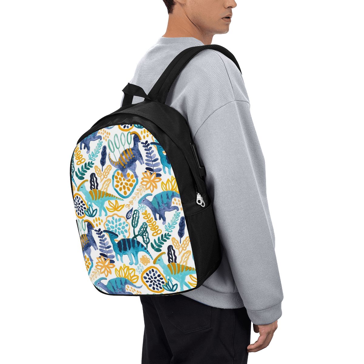 Gouache Parasaurolophuses Back - Backpacks ulasan dan harga