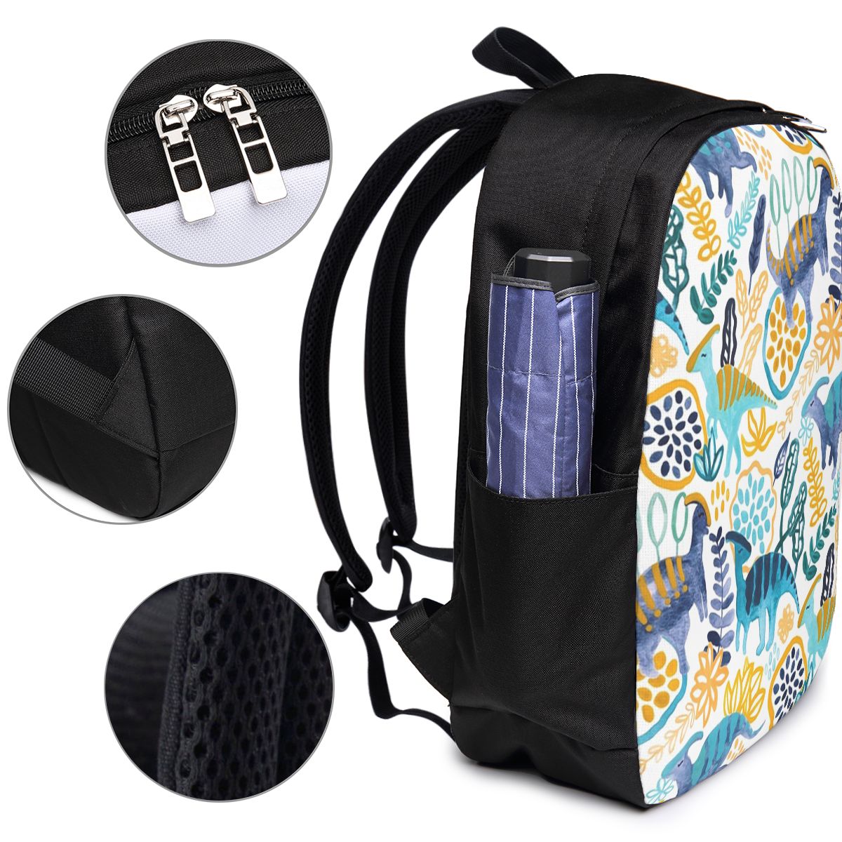 Gouache Parasaurolophuses Back - Backpacks ulasan dan harga