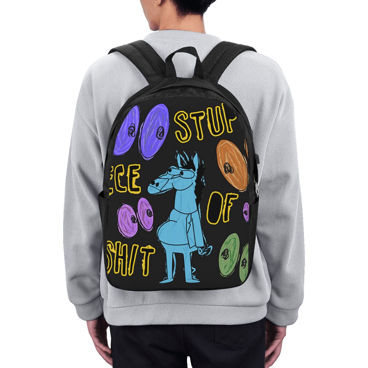 Cartoon Bojack Horseman Stupid - Backpacks ulasan dan harga