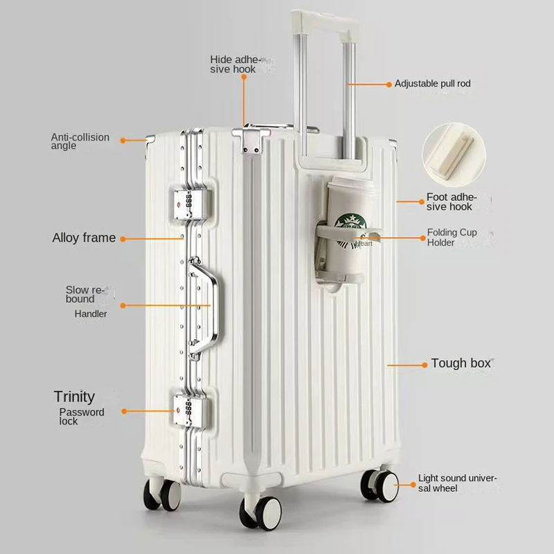 20-30 inch Update Hot Aluminum - Aluminum Frame Carry On Luggage ulasan dan harga