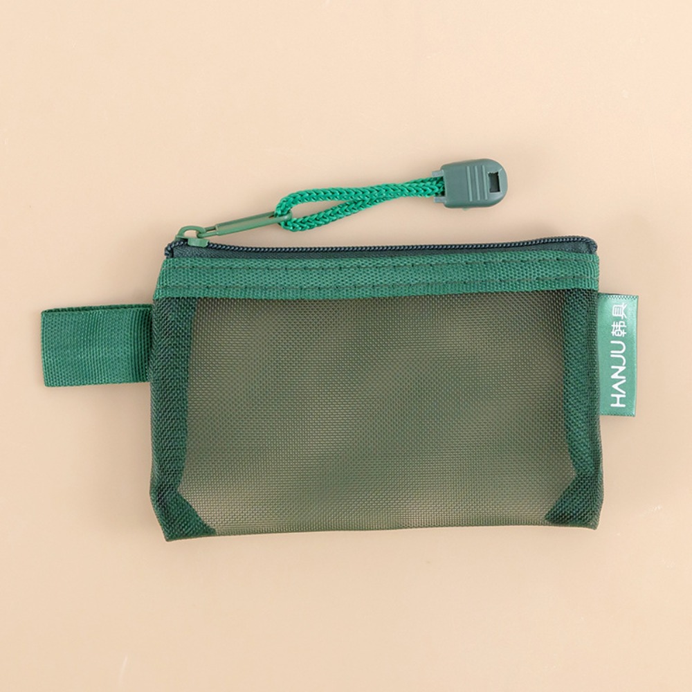 Portable Mesh Fabric Travel Gr - Cosmetic Bags ulasan dan harga